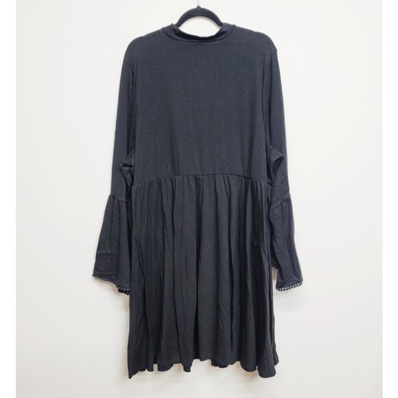 NWT Torrid 4 Black Mini Jersey Mock Neck Skater Dress 4X 26 - Picture 6 of 9